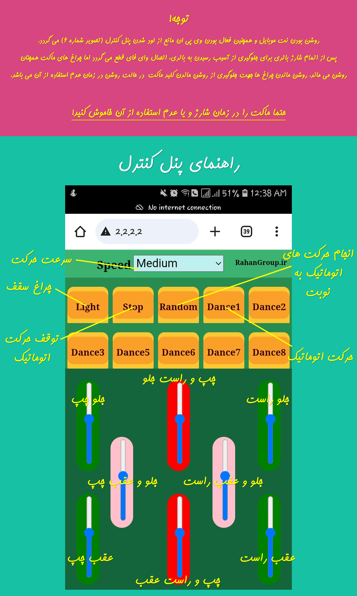 
    اتصال به وای فای ماکت های راهان
    